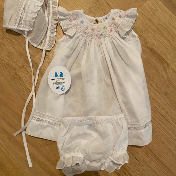 SNAZZY SMOCK IN WHITE | 3 PC OUTFIT | LULI & ME - Picture 2 of 9